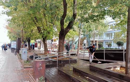 Eskişehir'de parklar özenle temizleniyor 