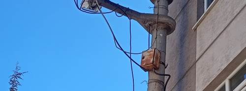 Eskişehir’de paslanmış pano endişe yaratıyor