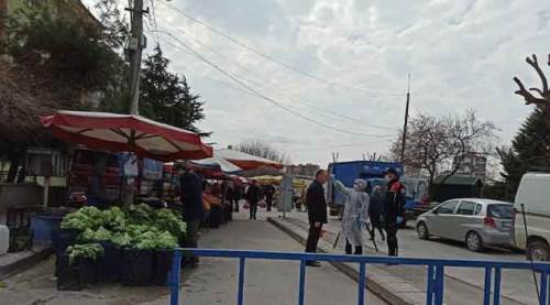 Eskişehir'de pazar girişlerinde polis kontrolü