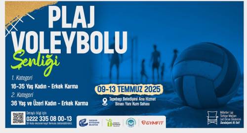 Eskişehir'de plaj voleybolu şenliği 9 Temmuz’da başlıyor