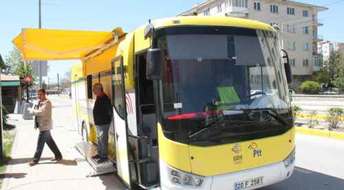 Eskişehir'de PTT'den mobil hizmet