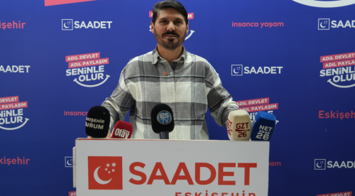 Eskişehir’de Saadet Partisi'nden gözaltı uygulamalarına tepki!