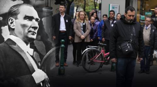 Eskişehir'de saat 09.05'te hayat durdu!