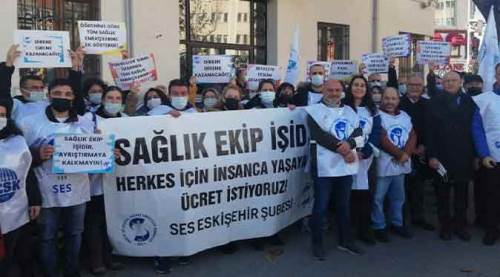 Eskişehir'de sağlıkçılar seslerini duyurmak istiyor!