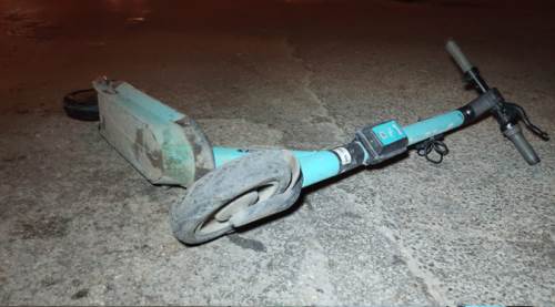 Eskişehir'de scooter kazası: Havaya savruldu!