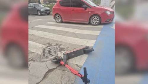 Eskişehir'de scooter sürücüsüne otomobil çarptı