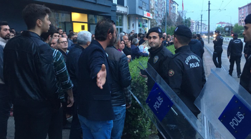 Eskişehir'de seçim sonrası gergin anlar...