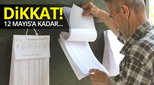 Eskişehir'de seçmen listeleri askıda