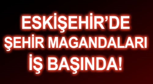 Eskişehir'de şehir magandaları iş başında