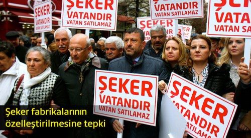 Eskişehir'de şeker fabrikalarının özelleştirilmesine tepki