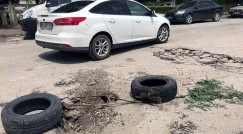 Eskişehir'de sel sonrası yollar öyle bir hale geldi ki