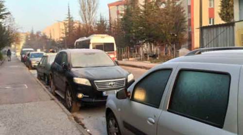 Eskişehir'de sıcaklık sıfırın altına düşünce...