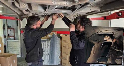 Eskişehir’de sıkıştığı araçtan kurtarılan kedi, sevimli sahibini buldu