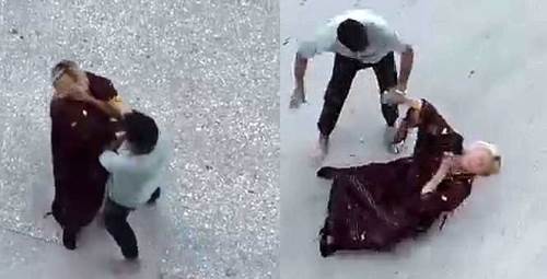 Eskişehir'de sokak ortasında dehşeti yaşadı: Yerlerde sürükleyip...