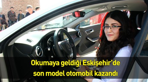 Eskişehir'de son model otomobil kazandı!