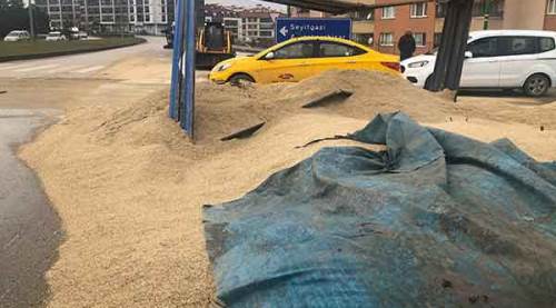 Eskişehir'de sürücüleri şaşırtan manzara