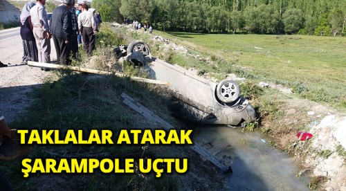 Eskişehir'de takla atan araçta 5 kişi yaralandı