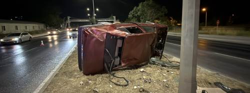 Eskişehir’de takla atan otomobil hurdaya döndü: 1 yaralı
