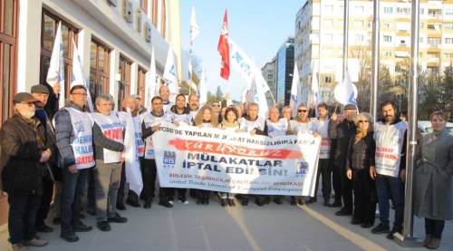  Eskişehir'de TCDD Gar önünde büyük eylem!