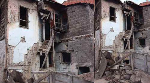 Eskişehir'de tehlike saçan binalar!