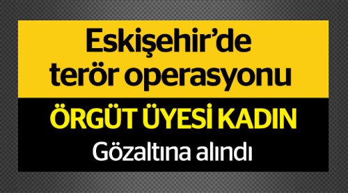 Eskişehir'de terör operasyonu: 1 gözaltı