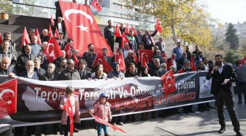 Eskişehir'de terör protestosu