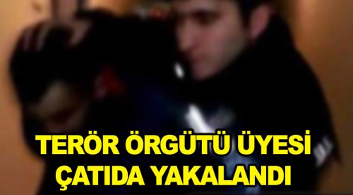 Eskişehir'de terör şüphelisi çatıda yakalandı