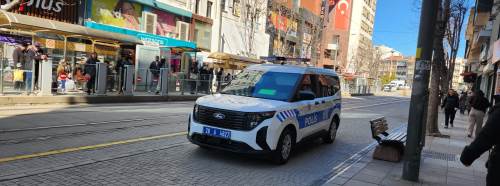 Eskişehir’de trafiğe kapalı caddede sıkı denetim!