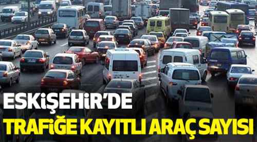 Eskişehir'de trafiğe kayıtlı kaç araç var?
