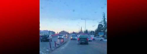 Eskişehir'de trafiği böyle felç etti!