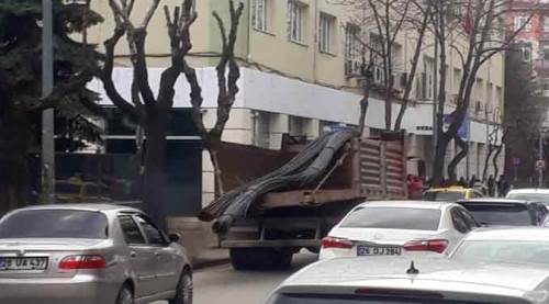 Eskişehir'de trafiği böyle tehlikeye soktu!