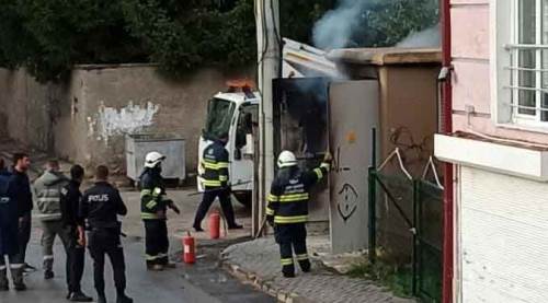 Eskişehir'de trafo yangını