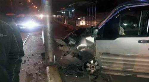 Eskişehir'de tramvay yoluna dalıp...
