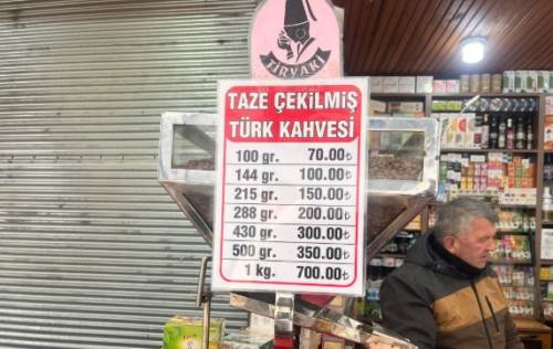 Eskişehir'de türk kahvesine yine zam geldi!