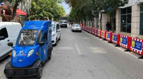 Eskişehir'de üç şeritli yol artık tek şeritli...
