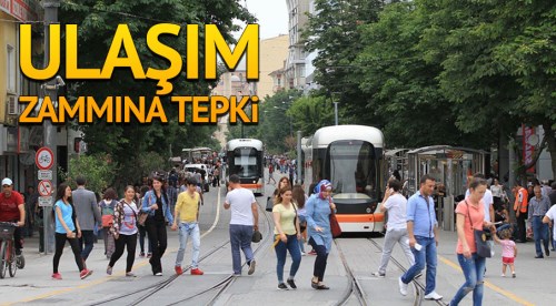 Eskişehir'de ulaşım zammına tepki