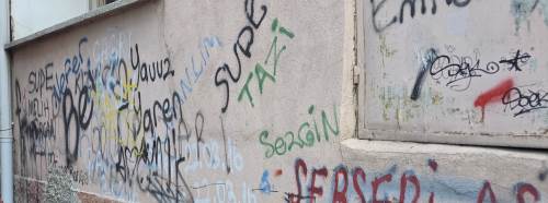 Eskişehir'de vandalların hedefi duvarlar oldu!