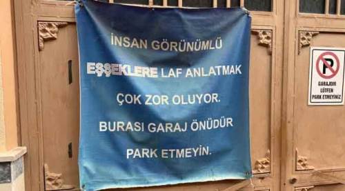 Eskişehir'de vatandaşın pankartlı isyanı