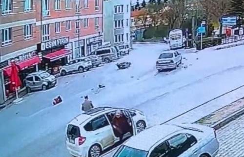 Eskişehir'de vicdansızlık kamerada: Böyle kaçtı...