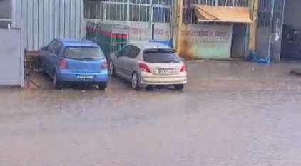 Eskişehir'de yağmur bastırdı, o bölge göle döndü