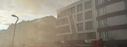 Eskişehir'de yangın paniği: Cadde dumanla kaplandı!