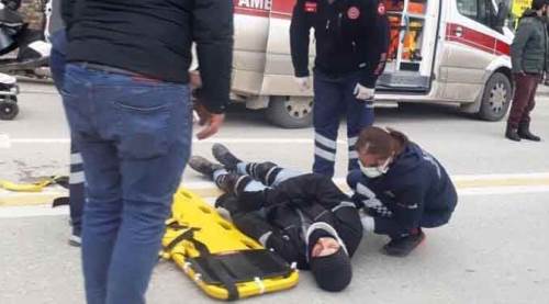 Eskişehir'de yayaya çarpmamak için...
