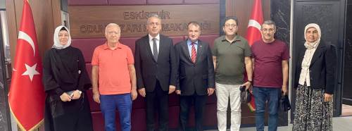 Eskişehir’de Yeni Sendika'dan Kaymakam Şahin’e hayırlı olsun ziyareti
