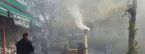 Eskişehir'de yoğun tütsü dumanı tepkilere yol açtı!