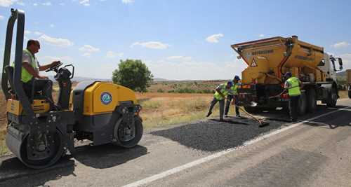 ESKİŞEHİR'DE YOL YAPIM ÇALIŞMALARI