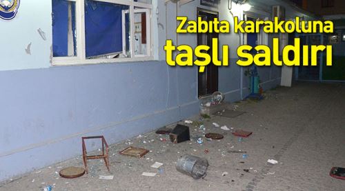 Eskişehir'de zabıta karakoluna taşlı saldırı