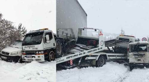 Eskişehir'de zincirleme trafik kazası