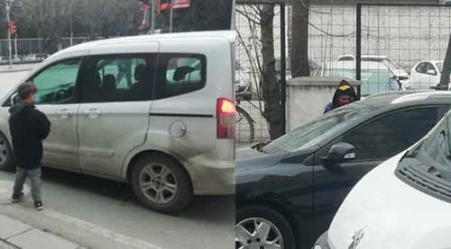 Eskişehir'deki bu görüntü dikkat çekti: Okulda olması gerekirken...