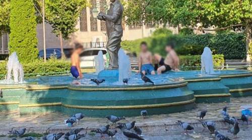 Eskişehir'deki çocukların serinleme yöntemi yürekleri ağza getirdi