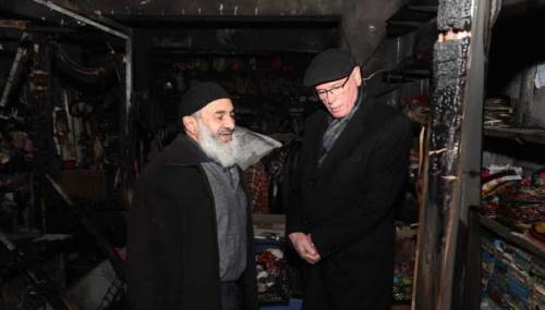 Eskişehir'deki dükkanı yandı: Kazım Kurt esnafa koştu!